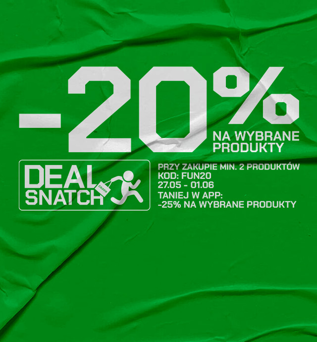 Informacja o promocji: 20% rabatu na wybrane produkty przy zakupie minimum 3 sztuk, z kodem GET20, obowiązuje od 29.04 do 04.05.