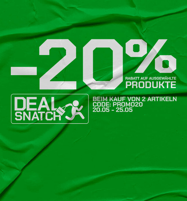 Werbeaktion: 20 % Rabatt auf ausgewählte Produkte beim Kauf von zwei Artikeln, mit Aktionscode GET20, gültig vom 20.05. bis 25.05.